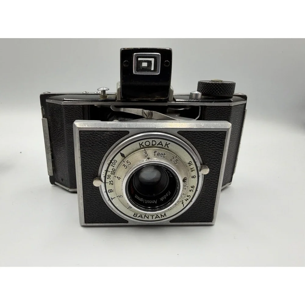 Vintage Kodak Bantam Folding Camera&Case Anastigmat Special f/4.5 47mm Untested